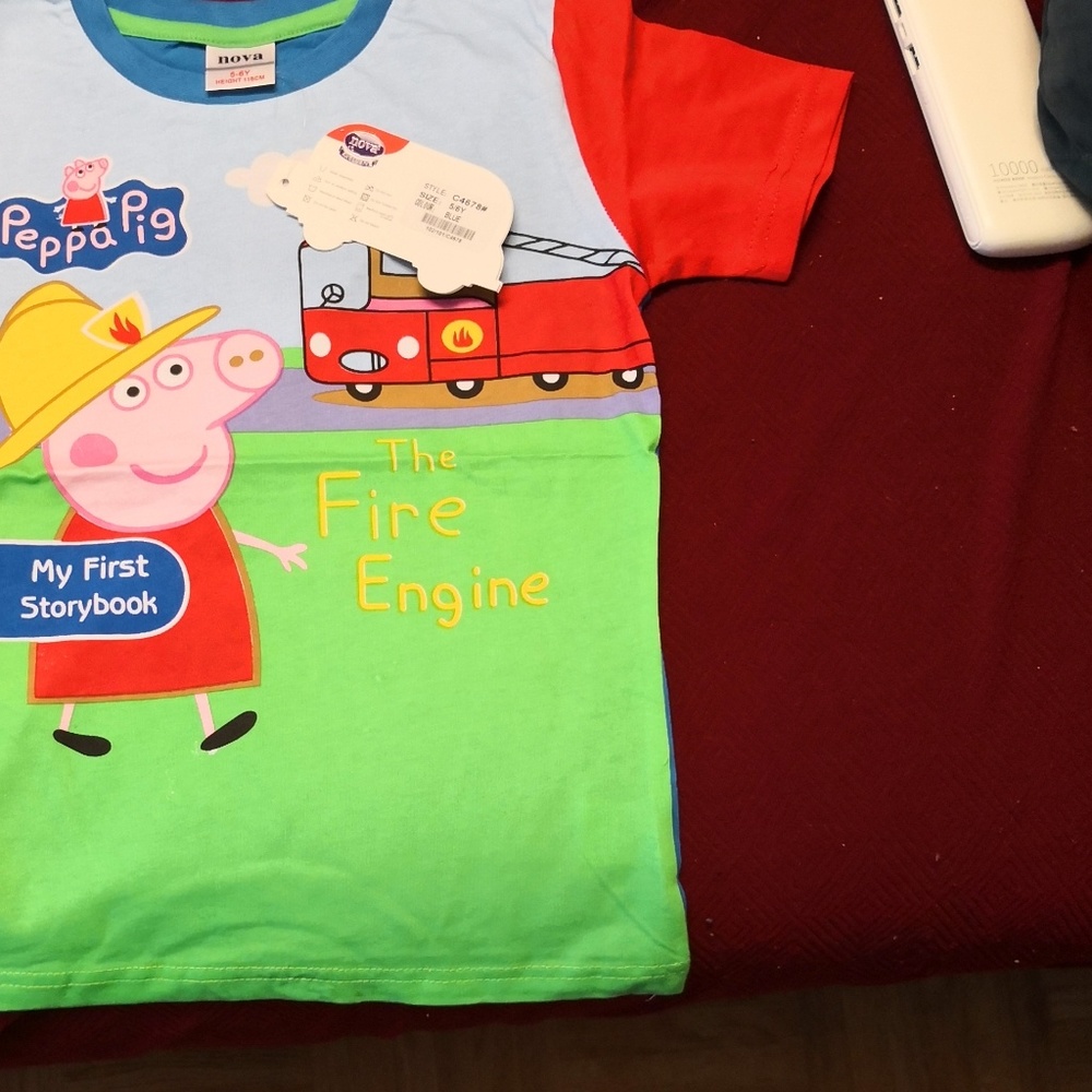 Nova peppa pig cartoon summer t-shirt New